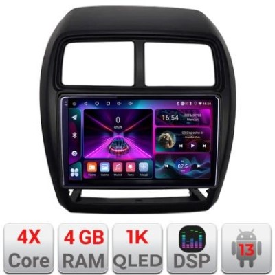 Navigatie Mitsubishi ASX 2017-2021 model facelift Android radio gps internet 4+64 InCell Display 1K Kit-026-facelift+EDT-E209-RK CarStore Technology foto