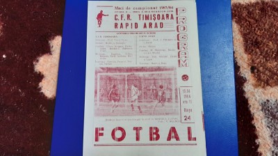 program CFR Timisoara - Rapid Arad foto