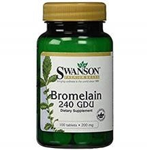 Bromelain 240 GDU 200mg 100cps Swanson Cod: med72 foto