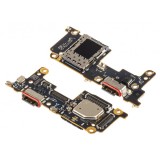 Placa cu Conector Incarcare - Microfon - Modul Cititor SIM Xiaomi 12T, Service Pack 560001L12A00
