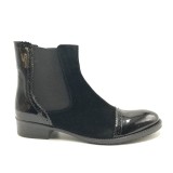 Ghete din piele Black Patent Dana, 35 - 41, Negru