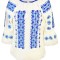 Bluza dama tip ie R 25, marime L, alb/albastru azur
