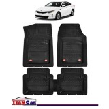 Covorase Auto TeamCar&reg; Kia Optima JF (2015-2020) - Negru - Cauciuc Rezistent Tip Tavita
