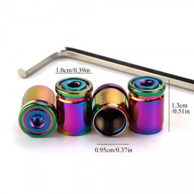 Set capacele valva auto, cilindrice, universale, anti furt, multicolor foto