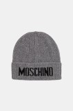 Moschino căciulă de l&acirc;nă culoarea gri, M5875 60808