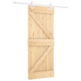 Cumpara ieftin Usa glisanta cu set de feronerie 80x210 cm, lemn masiv de pin