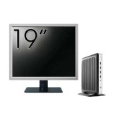 Pachet PC Second Hand HP T630 Thin Client, AMD GX-420GI 2.00GHz, 8GB DDR4, 32GB SSD Flash + Monitor 19&amp;quot; NewTechnology Media