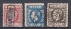 ROMANIA1872 LP 35 LP 36 LP 37 REGELE CAROL I CU BARBA SERIA DANTELATA STAMPILATA, Stampilat