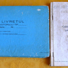 Tipizate rare aviatie militara RSR Livretul motorului & Carnet de lucru aeronava