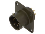 Conector circular soclu tată AMPHENOL PT/451 6 pini 7,5A 600V drept