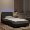 VidaXL Cadru de pat cu lumini LED, gri deschis, 100x200 cm, catifea 3213837