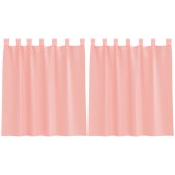 Cumpara ieftin Perdele Voile cu buzunare pentru bare 2 buc Roz