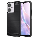 Techsuit - Carbon Silicone - Xiaomi Redmi 13C 4G / Redmi 13C 5G / Poco C65 - Black