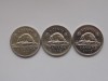 LOT 3 MONEDE DIFERITE 5 CENTS CANADA, America de Nord