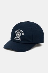 Tommy Jeans șapcă de baseball din bumbac bărbați, culoarea bleumarin, cu imprimeu, AM0AM13286