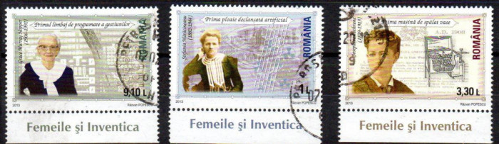 ROMANIA 2013, Femeile si inventica, stampilat, uzat, 1978