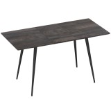 HOMCOM Masă extensibilă, masă extensibilă pentru 6-8 persoane, masă de bucătărie cu picioare solide din oțel | Aosom Romania