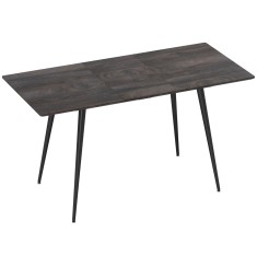 HOMCOM Masă extensibilă, masă extensibilă pentru 6-8 persoane, masă de bucătărie cu picioare solide din oțel | Aosom Romania