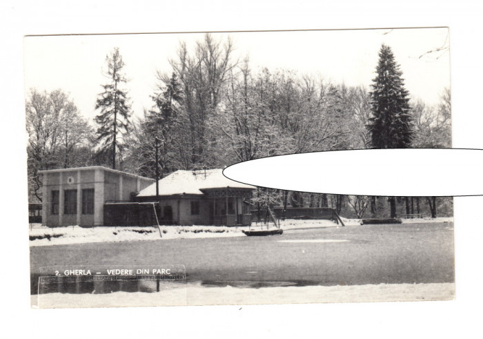 CP Gherla - Vedere din parc, RSR, circulata 1971, stare foarte buna