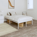 Cumpara ieftin Cadru pat metalic, alb, 120x190 cm