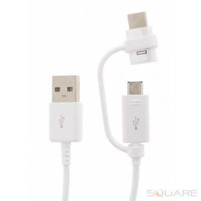 Cabluri de date Samsung EP-DG930DWE, Micro USB, Type C, White foto