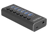 Hub USB cu 9 porturi, 10Gbps