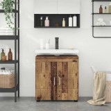 vidaXL Cabinet pentru chiuvetă de baie cu depozitare TULUM Lemn vechi