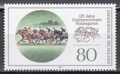 Germania 1993 - A 125-a aniversare a Hipodromului Hoppegarten, MNH foto