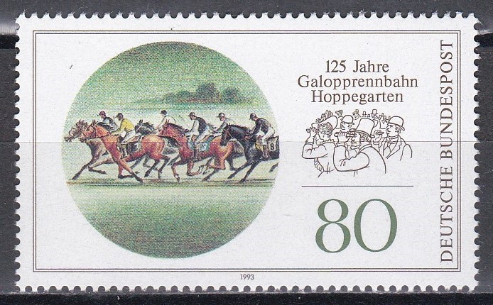 Germania 1993 - A 125-a aniversare a Hipodromului Hoppegarten, MNH