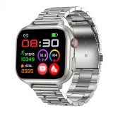 Cumpara ieftin Smartwatch iSEN TK17 Argintiu, Otel, 1.91 HD, ECG, Ritm Cardiac, Oxigen in Sange, Glicemie, Tensiune Arteriala, Acid Uric, BMI, Monitorizare Somn, Mod