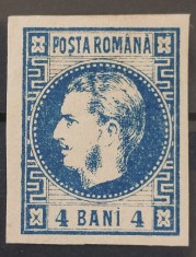 Romania 1868 - Carol l cu Favoriti,Lp.23b foto