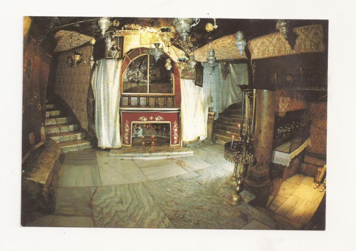 SI1 - Carte Postala -ISRAEL- Bethlehem, Stable where Jesus was born, Necirculata