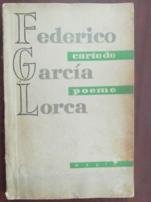 Carte de poeme- Frederico Garcia Lorca foto
