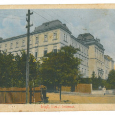 2539 - IASI, high School, Romania - old postcard - used - 1910