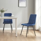 Set 2 scaune bucatarie Lexnitz albastru inchis negru [en.casa] HausGarden Leisure