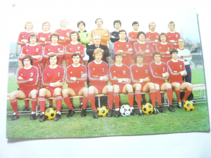 Ilustrata Echipa de Fotbal Dinamo Bucuresti 1977