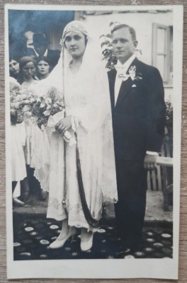 Mire si mireasa, Racari 1933// foto tip CP foto