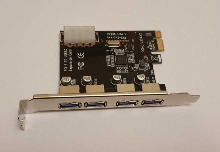 Adaptor PCIe x1 cu 4 porturi USB 3.0 (v1)