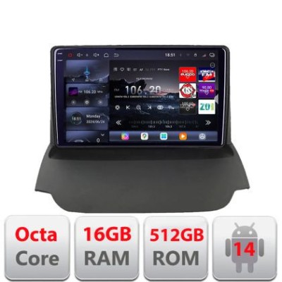 Navigatie Ford Ecosport 2013-2016 Edotec Kit-232 8 core QLED 2K 16+512 360 Android Waze USB Navigatie Internet Youtube Radio CarStore Technology foto