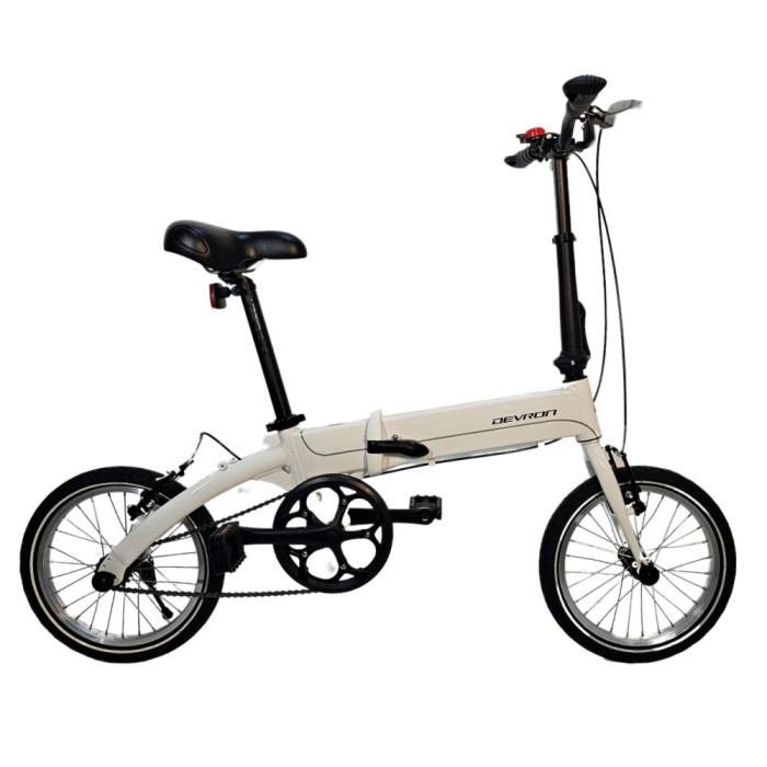Bicicleta Pliabila Devron 16010 - 16 inch, Alb Ultimate FactoryBikes