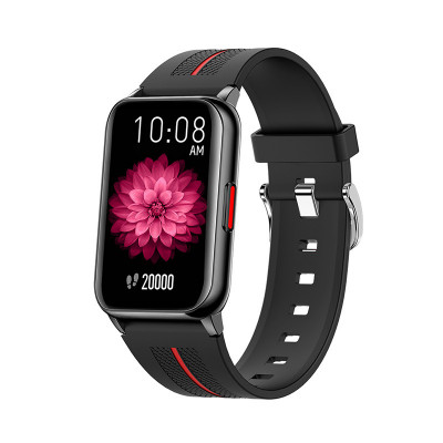 Ceas smartwatch Loomax, 1.57 inch, IP68, autonomie 480 h, ecran curbat, carcasa metal, curea silicon, moduri sport, pedometru, puls, notificari, Negru foto