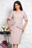 Rochie din paiete Monalissa Roze - 58Marimea, Yves