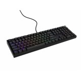 Tastatura Gaming Mecanica Genesis THOR 404 RGB Outemu Peach Silent Switch, USB Negru