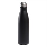 Bidon izotermic, ideal pentru a mentine temperatura bauturii, capac argintiu, 750ml Negru