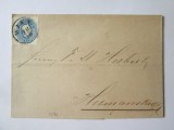 Rară! Scrisoare istorică cu timbru rar 15 Kreuzer 1860-1861 circulată Viena-Sibiu 1862
