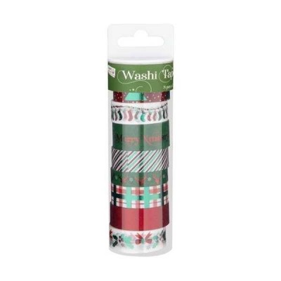 Set 8 role banda adeziva decorativa Wahi Tape Craciun Grafix GR0510KGE foto