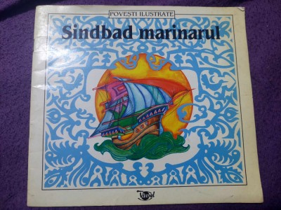 Carte povestiri copii,SINDBAD MARINARUL-Povesti ilustrate,1996,ilustr.Sarbu laur foto