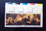 Serie Completă SUA Statele Unite 1976 Bicentenar Declaratia de Independenta Bloc de 4 Margine de Coala Nestampilate - A0023