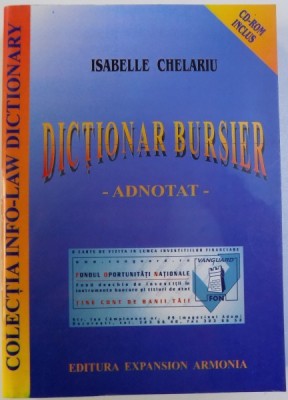 DICTIONAR BURSIER ADNOTAT de ISABELLE CHELARIU , 2000 foto