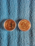 lot 2 monede BITCOIN - placate cu aur